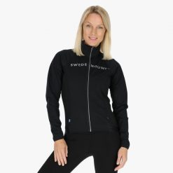 Kurtka rowerowa kobieca Swedemount Giro 3L Jacket szybkoschnąca. Czarne kurtki sportowe SWEDEMOUNT, l, bez wzorów, z tkaniny, bez kaptura, na fitness i siłownię. Za 499.99 zł.