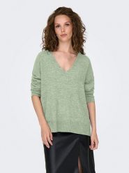 JDY Sweter "Elanora" w kolorze zielonym rozmiar: S. Zielone swetry JDY, s, bez wzorów, bez ramiączek. Za 92.64 zł.