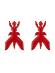 Patrizia Pepe Kolczyki 8J1396/M086-R880 Czerwony. Czerwone kolczyki Patrizia Pepe, metalowe. Za 509.99 zł.