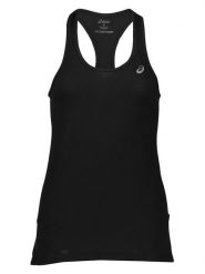 Asics Top w kolorze czarnym do biegania rozmiar: L. Czarne koszulki sportowe Asics, bez wzorów, z materiału, bez ramiączek, do biegania. Za 56.95 zł.