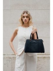 Maison héritage PARIS Skórzana torebka "Sauce" w kolorze czarnym - 33 x 23 x 13 cm rozmiar: onesize. Czarne torby na ramię Maison héritage PARIS, bez wzorów, z materiału, przez ramię, bez dodatków. Za 382.99 zł.