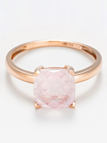 DIAMANTA Złoty pierścionek "Quartz Unique" z różowym kwarcem rozmiar: 50. Różowe pierścionki DIAMANTA, z kwarcem, złote. Za 1,652.99 zł.