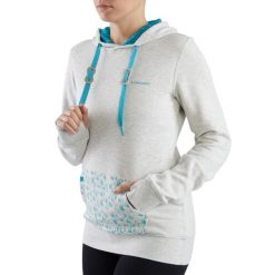 Bluza turystyczna damska Viking Laxa Bamboo z kapturem. Szare bluzy sportowe Viking, s, bez wzorów, z bawełny, z kapturem. Za 126.00 zł.