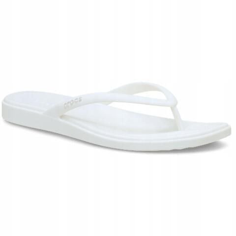 Japonki Dla Dorosłych Crocs Miami Flip. Czerwone klapki Crocs, bez wzorów, z materiału, bez obcasa. Za 169.99 zł.