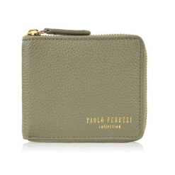 Portfel damski skórzany mały zielony w orientacji poziomej z RFID Paolo Peruzzi KV-04-GR. Zielone portfele PAOLO PERUZZI, bez wzorów, ze skóry. Za 79.00 zł.