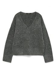 Vero Moda Sweter w kolorze szarym rozmiar: M. Szare swetry Vero Moda, m, bez wzorów, z materiału, bez ramiączek. Za 113.99 zł.