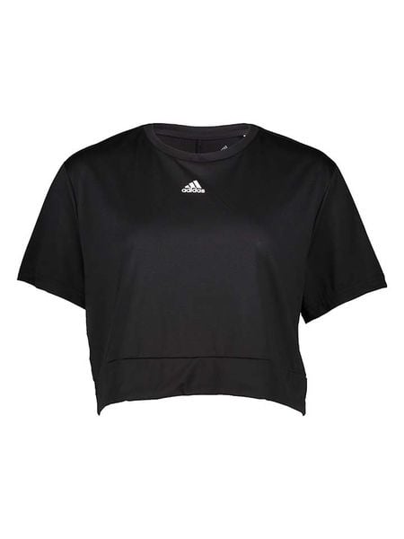 Adidas Koszulka w kolorze czarnym rozmiar: XL. Czarne bluzki Adidas, xl, bez wzorów, bez kołnierzyka, bez ramiączek. Za 74.46 zł.