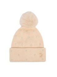 Guess Czapka AW5635 VIS01 Beżowy jasny. Brązowe czapki Guess, z aplikacjami, z wiskozy. Za 154.99 zł.