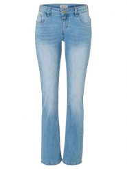Timezone Dżinsy "Lisa" - Slim fit - w kolorze błękitnym rozmiar: W32/L32. Niebieskie jeansy Timezone, l, z aplikacjami. Za 149.66 zł.