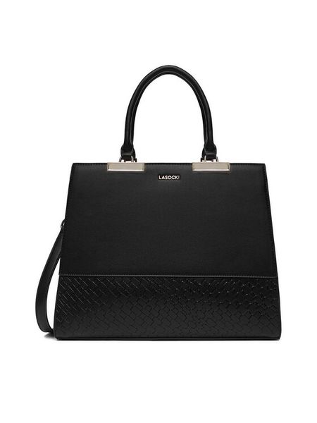 Lasocki Torebka C-LSK-L-070-06 Czarny. Czarne torebki klasyczne Lasocki, bez wzorów, z tworzywa sztucznego, bez dodatków. Za 199.99 zł.