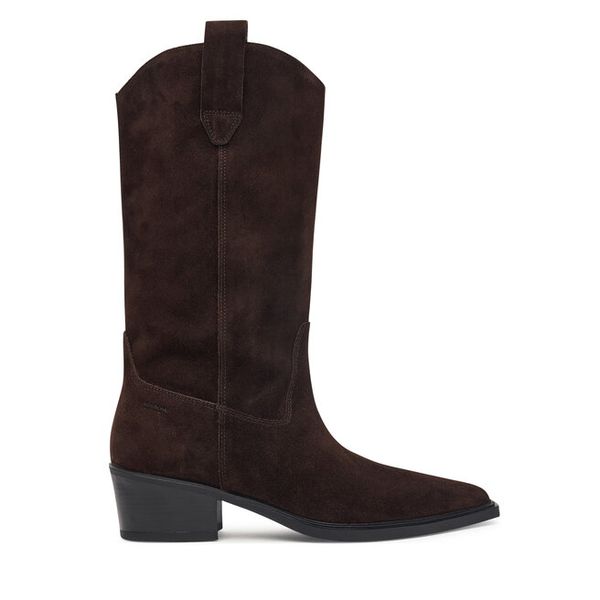 Kowbojki Vagabond Shoemakers. Brązowe botki Vagabond Shoemakers, bez wzorów, bez obcasa, na słupku, bez zapięcia. Za 869.99 zł.
