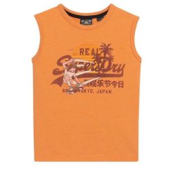 Damski tank top Superdry LA Vintage Logo. Brązowe bielizna sportowa Superdry, s, bez wzorów. W wyprzedaży za 131.55 zł.