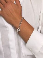 Eclat d'Argent Srebrna bransoletka rozmiar: onesize. Szare bransoletki Eclat d'Argent, srebrne. Za 295.99 zł.