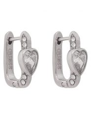Guess Kolczyki JUBE06 365JW Srebrny. Szare kolczyki Guess, srebrne. Za 249.99 zł.