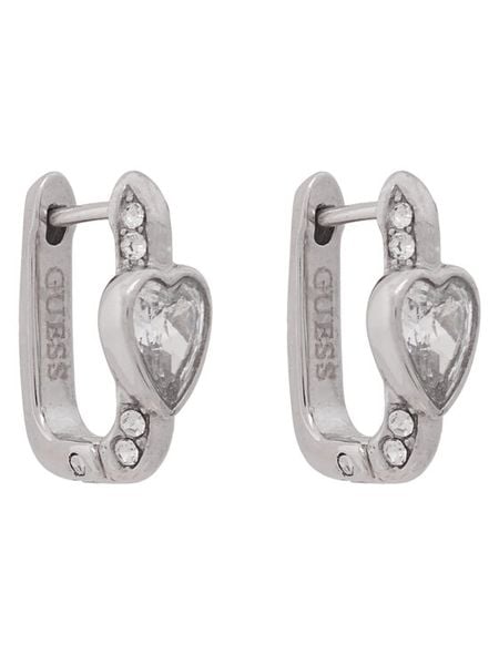 Guess Kolczyki JUBE06 365JW Srebrny. Szare kolczyki Guess, srebrne. Za 249.99 zł.