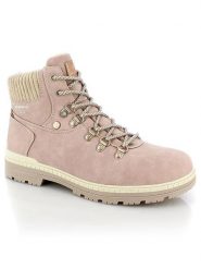 Kimberfeel Botki "Lindsay" w kolorze jasnoróżowo-kremowym rozmiar: 38. Brązowe botki Kimberfeel, bez wzorów, z materiału, bez obcasa, bez zapięcia. Za 331.75 zł.