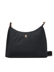 Tommy Hilfiger Torebka Popette Shoulder Bag AW0AW17937 Czarny. Czarne torebki klasyczne TOMMY HILFIGER, bez wzorów, ze skóry, bez dodatków. Za 429.99 zł.