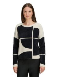 BETTY & CO Sweter w kolorze czarno-kremowym rozmiar: 38. Brązowe swetry Betty & Co, bez wzorów, bez ramiączek. Za 169.95 zł.