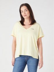 Wrangler T-Shirt W7XKEVX6Z 112328929 Żółty Regular Fit. Żółte t-shirty Wrangler, m, bez wzorów, z bawełny, bez kołnierzyka, bez ramiączek. Za 79.99 zł.