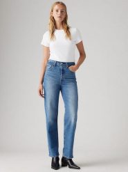 Levi's Dżinsy - Straight fit - w kolorze niebieskim rozmiar: W31/L29. Niebieskie jeansy Levi's®, l, z aplikacjami, z podwyższonym stanem. Za 243.27 zł.