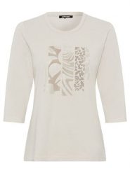 Olsen Koszulka w kolorze beżowym rozmiar: 38. Brązowe bluzki Olsen, bez wzorów, z bawełny, bez kołnierzyka, bez ramiączek. Za 69.75 zł.