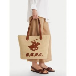Torebka Beverly Hills Polo Club. Brązowe torebki klasyczne Beverly Hills Polo Club, bez wzorów, bez dodatków. Za 229.99 zł.