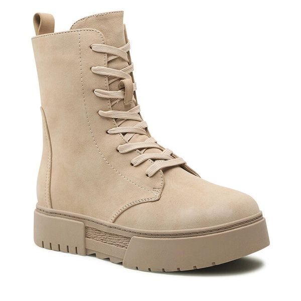 Trzewiki Jenny Fairy. Brązowe botki Jenny Fairy, bez wzorów, bez obcasa, na płaskiej podeszwie, bez zapięcia. Za 107.99 zł.