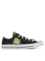 Converse Trampki Converse x Minions Chuck Taylor All Star A21404C Czarny. Czarne trampki Converse, bez wzorów, z materiału, bez zapięcia. Za 379.99 zł.