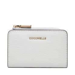 Mały Portfel Damski Coccinelle. Niebieskie portfele Coccinelle, bez wzorów. Za 399.99 zł.