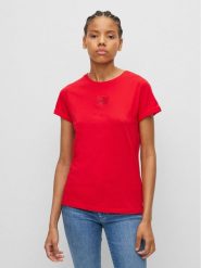 Hugo T-Shirt Redlabel 50456008 Różowy Slim Fit. Czerwone t-shirty Hugo, s, bez wzorów, z bawełny, bez kołnierzyka, bez ramiączek. Za 299.99 zł.