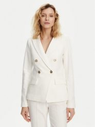 Morgan Marynarka 251-VPKY.F Biały Slim Fit. Białe marynarki i żakiety Morgan, bez wzorów, z bawełny. Za 349.99 zł.