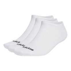Skarpety stopki adidas Linear Low 3pack. Białe skarpety Adidas, bez wzorów. Za 36.99 zł.