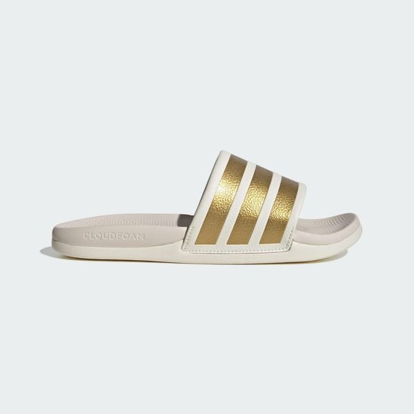 Klapki Adilette Comfort 2.0. Białe klapki Adidas, bez wzorów, bez obcasa. Za 199.00 zł.
