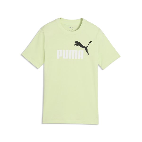 Młodzieżowa koszulka Essentials Colour z logo No.1 PUMA. Zielona bluzki Puma, m, bez wzorów, z gumy, młodzieżowe, bez kołnierzyka, bez ramiączek. Za 79.00 zł.