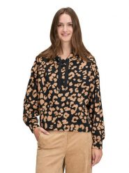 BETTY & CO Bluza w kolorze czarno-jasnobrązowym rozmiar: M. Brązowe bluzy Betty & Co, m, bez wzorów, z kapturem. Za 124.95 zł.