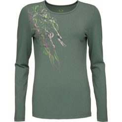 Damska koszulka Loap Abmora w kolorze zielonym. Czarne bluzki LOOP, bez wzorów, z bawełny, sportowe, bez kołnierzyka, bez ramiączek. Za 86.05 zł.