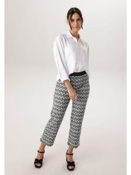 Aniston Spodnie w kolorze czarno-białym rozmiar: 36. Białe spodnie materiałowe Aniston, na co dzień, bez wzorów, z materiału, z podwyższonym stanem. Za 173.99 zł.