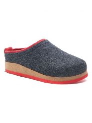 Comfortfusse Wełniane kapcie w kolorze antracytowym rozmiar: 40. Czarne obuwie domowe Comfortfüße, bez wzorów, z materiału, bez zapięcia. Za 260.99 zł.