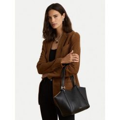 Torebka LAUREN RALPH LAUREN. Czarne torebki klasyczne Lauren Ralph Lauren, bez wzorów, bez dodatków. Za 1,599.00 zł.