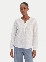 Tatuum Bluzka Relia T2501.044 Biały Regular Fit. Białe bluzki Tatuum, bez wzorów, z bawełny, bez kołnierzyka, bez ramiączek. Za 229.99 zł.