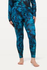 Damskie narciarskie legginsy funkcyjne szybkoschnęce. Niebieskie legginsy Ulla Popken, plus size, bez wzorów, z dżerseju. Za 223.99 zł.