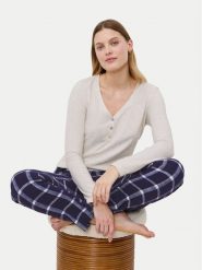 Triumph Koszulka piżamowa Mix&Match 10225031 Écru Regular Fit. Koszule nocne Triumph, bez wzorów, z syntetyku, bez ramiączek. Za 149.99 zł.