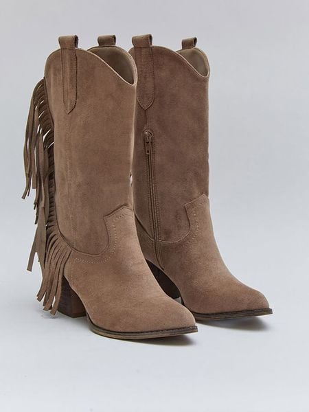 Bellucci Kozaki w kolorze beżowym rozmiar: 36. Brązowe kozaki Bellucci, na zimę, bez obcasa, bez zapięcia. Za 148.26 zł.