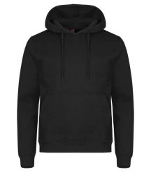 Clique Bluza z kapturem Miami z bawełny i poliestru z recyklingu – Black. Czarne bluzy CLIQUE, l, bez wzorów, z bawełny, z kapturem. Za 166.52 zł.