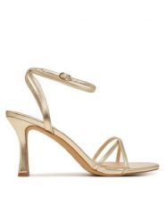 Aldo Sandały Marbela 14298898 Złoty. Żółte sandały Aldo, bez wzorów, ze skóry, bez obcasa, na szpilce, bez zapięcia. Za 379.99 zł.