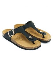 Mandel Skórzane japonki "Blanca" w kolorze czarnym rozmiar: 41. Czarne klapki Mandel, bez wzorów, bez obcasa. Za 130.99 zł.