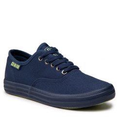 Tenisówki Big Star Shoes. Niebieskie trampki BIG STAR SHOES, bez wzorów, bez zapięcia. Za 89.99 zł.