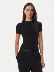 Guess T-Shirt O6BM13 K5058 Czarny Slim Fit. Czarne t-shirty Guess, s, z aplikacjami, z lyocellu, bez kołnierzyka, bez ramiączek. Za 154.99 zł.