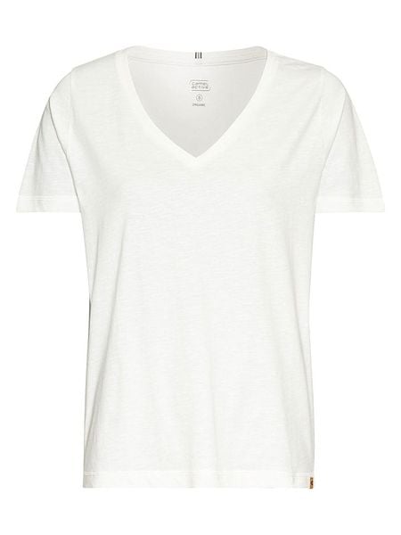 Camel Active Koszulka w kolorze kremowym rozmiar: M. Brązowe bluzki Camel Active, m, bez wzorów, z bawełny, bez kołnierzyka, bez ramiączek. Za 70.08 zł.
