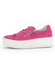 Gabor Skórzane sneakersy w kolorze różowym rozmiar: 40. Różowe trampki Gabor, bez wzorów, ze skóry, bez zapięcia. Za 292.95 zł.